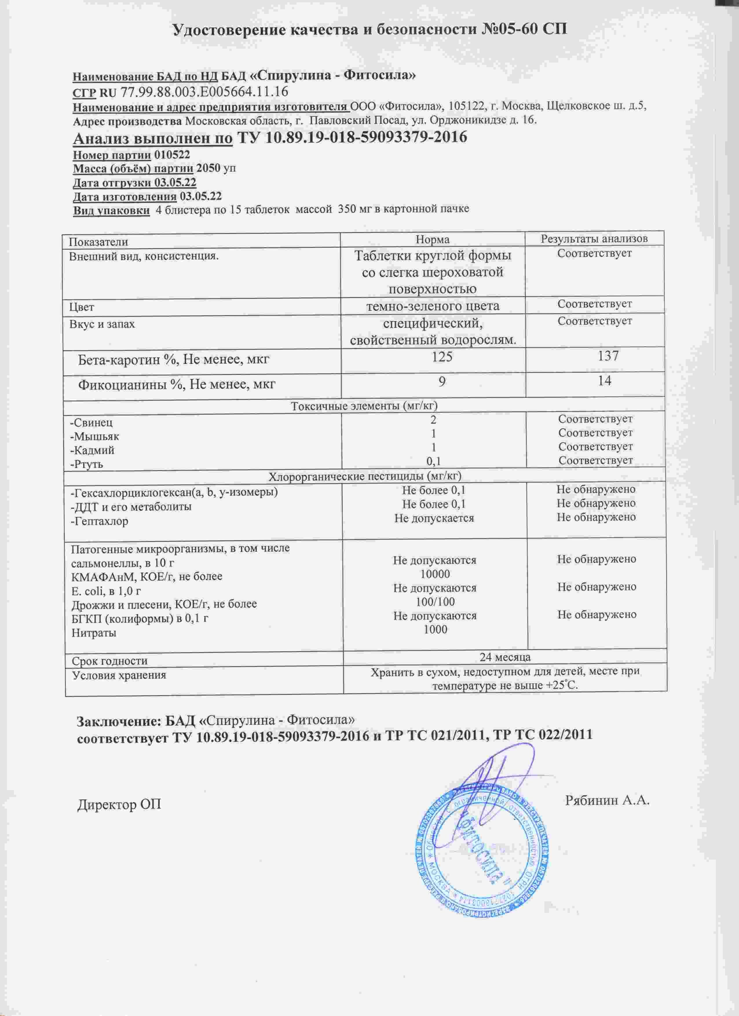Паспорт №010522